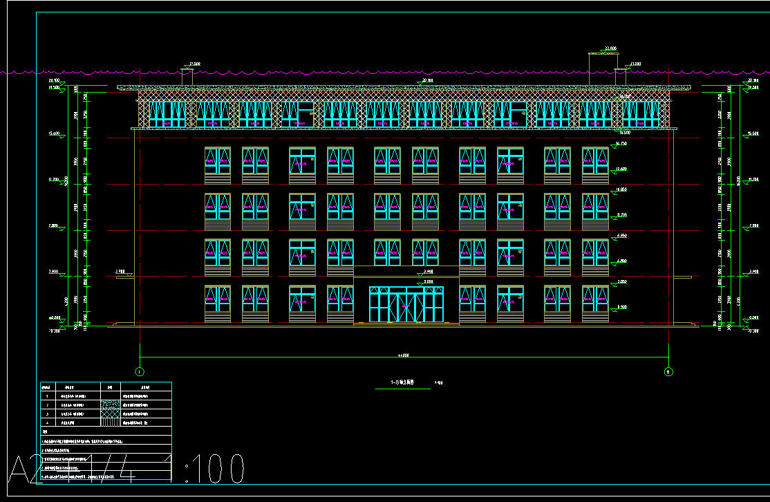 市中心中学学校综合-教学楼